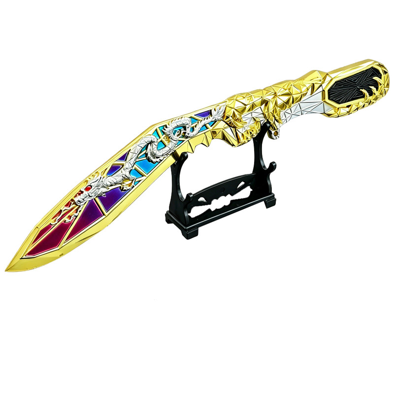穿越近战武器女团拉丝王者之锋英雄屠龙金属模型火线合金玩具手办