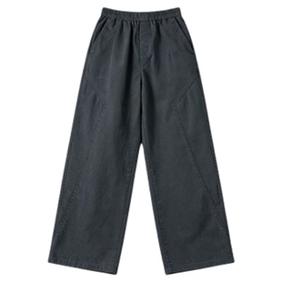 班尼路SK纯棉休闲裤男士春夏季潮牌潮流百搭宽松直筒工装阔腿裤YS