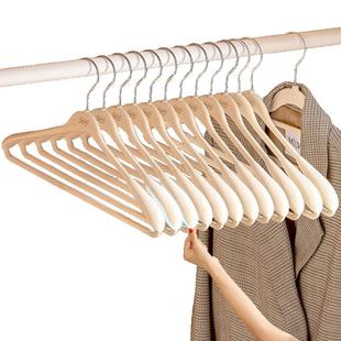 太力植绒衣架防滑轻奢高级家用挂衣衣撑羽绒服大衣专用宽肩衣服架