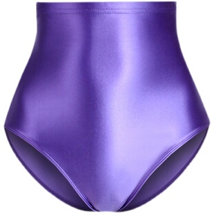 紧身丝滑光泽女运动游泳内裤内外穿高腰三角裤瑜伽内衣运动舞蹈服