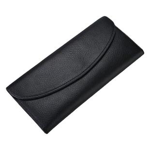 真皮长款钱包钱夹女士2025新款简约时尚大容量可折叠薄款牛皮皮夹