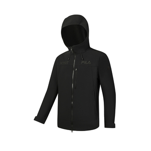 FILA斐乐官方男梭织外套26春新都市轻户外运动简约连帽防泼水上衣