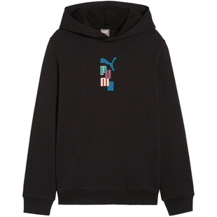 纯棉针织卫衣套头衫大童男女运动连帽上衣679270彪马puma官方奥莱