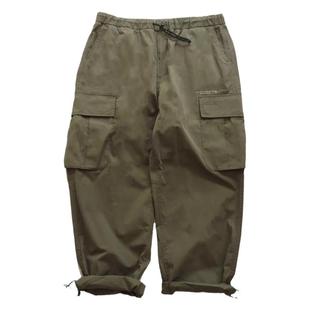 RADIUM潮牌日系工装裤男美式春秋军装裤宽松休闲裤伞兵裤机能抽绳