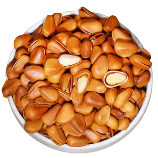 东北松子大颗粒手剥开口休闲坚果零食红松特产500g装孕妇营养零食