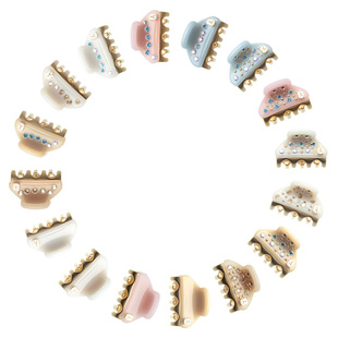 ALEXANDRE DE PARIS巴黎亚历山大1.8cm加小号迷你旺多姆抓夹发饰