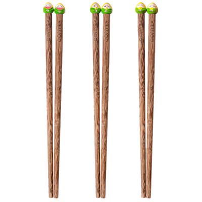 玉米儿童筷子5岁家用实木