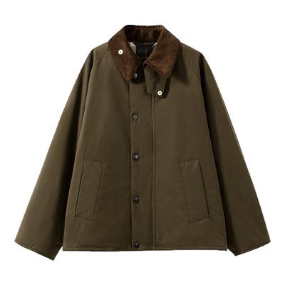 灯芯绒领防风防水保暖棉服外套