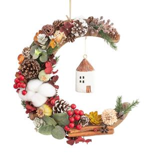 阿楹 美式立体植物电视墙格栅装饰挂件阳台门餐厅春节房间衣柜花