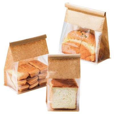 250/450g卷边吐司包装袋分装零食