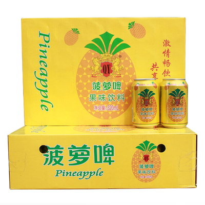 菠萝啤味汽水320ml*24罐整箱特价