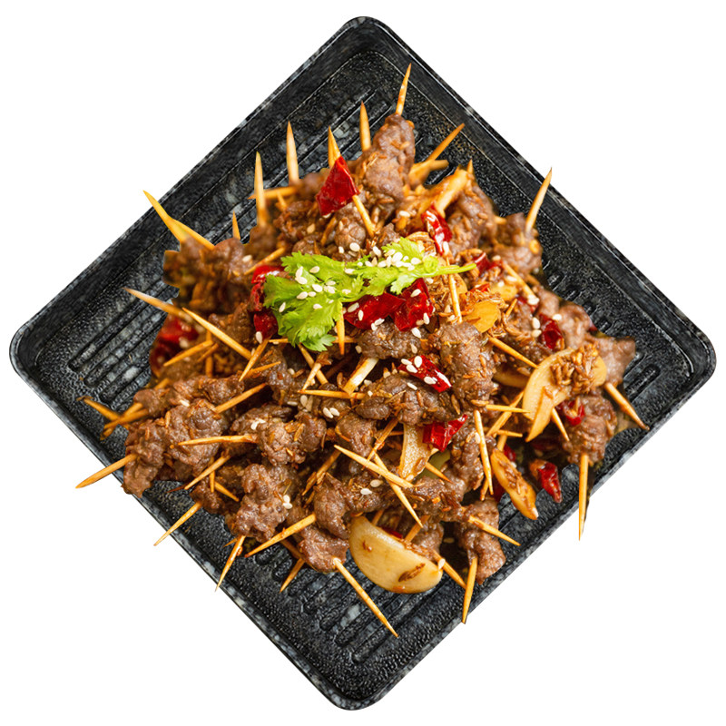 新鲜内蒙羊肉串牙签羊肉小串