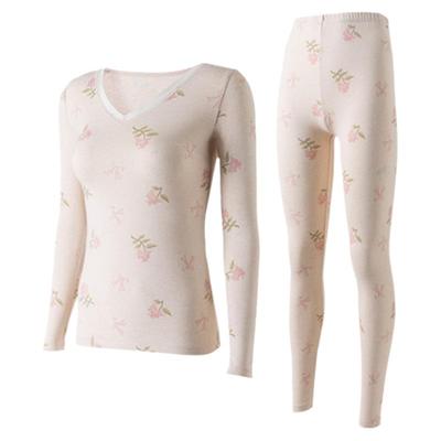 顶瓜瓜内衣套装棉毛衫女士修身