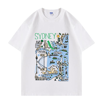 澳大利亚悉尼市地标旅游短袖T恤