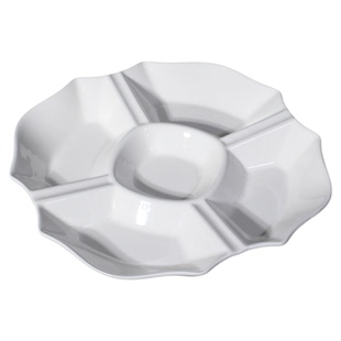 五格盘果盘卤肉拼盘水果拼盘家用待客瓜子盘卤肉盘新年招待果盘