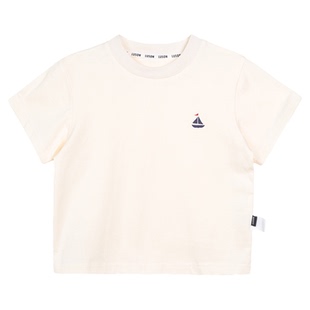 小O爸男婴童 宝宝短袖t恤纯色夏季2026新款婴儿简约百搭上衣