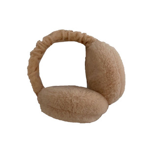 温暖的冬天~可折叠可爱保暖耳罩女白色防冻防寒简约毛绒耳捂情侣