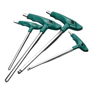 世达t型内六角扳手单个六角匙螺丝刀2/3/4/5/8mm加长6角工具套装