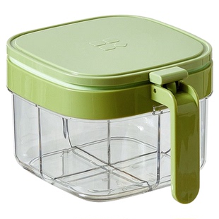 轻奢反向四格调味盒调料盒食品级调料罐瓶厨房家用密封调味瓶盐罐