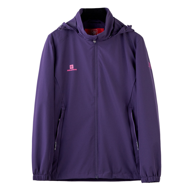 春秋薄款冲锋衣女透气登山服