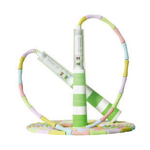 竹节跳绳儿童小学生专用幼儿园初学一年级大班小孩入门不打结绳子