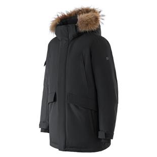 KOLON SPORT可隆羽绒衣防水防风透湿男女中量毛领连帽运动羽绒服