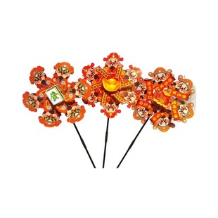 新年财神风车春节庙会花街摆摊马年儿童手持国潮文创招财转运装饰