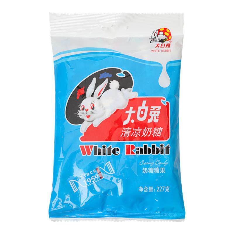 大白兔奶糖227g袋装 多种口味儿童礼物糖果零食年货