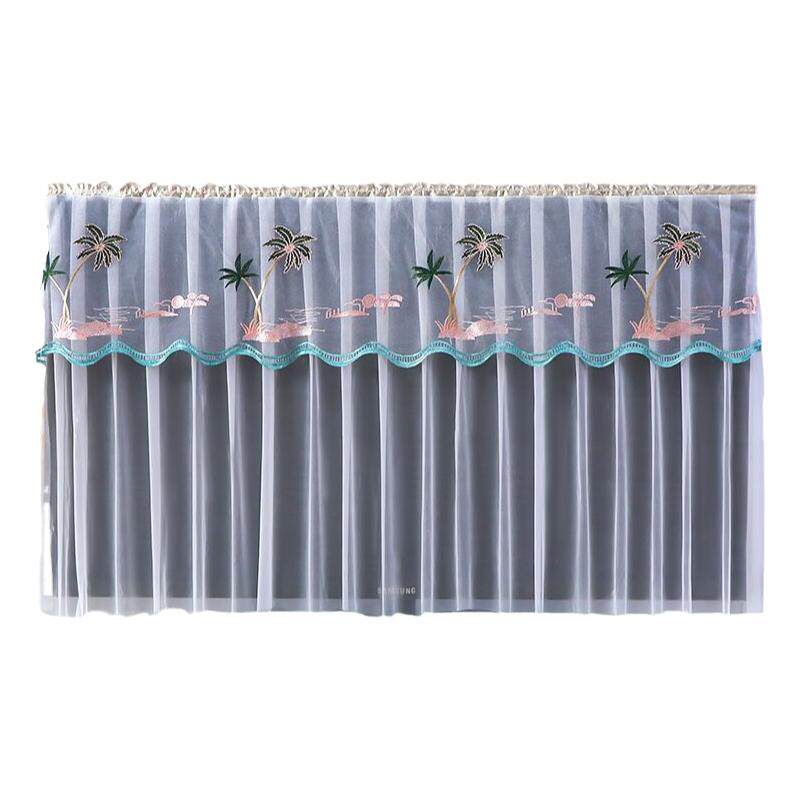 开机不取电视机防尘罩蕾丝盖巾