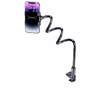 多功能碳素钢懒人手机支架床头手机架支架桌面ipad支撑架床边平板支架通用视频直播拍摄架子2026新款旋转夹子