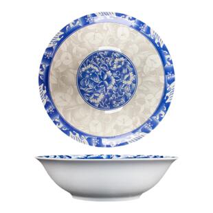 青花瓷碗家用汤碗面碗吃饭大汤碗吃饭碗高颜值陶瓷商用餐具泡面碗
