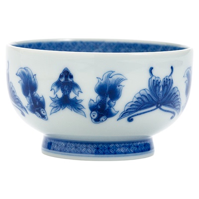 祖传窑蝴蝶锦鲤普洱杯