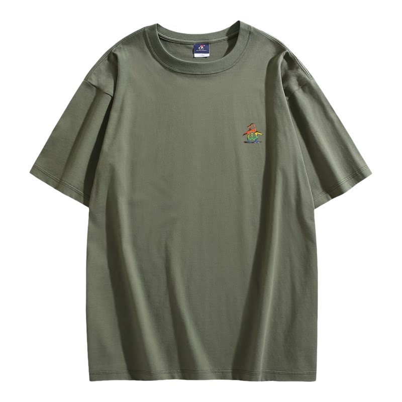 香港代购 MUNSINGWEAR/万星威高尔夫短袖T恤男落肩款休闲透气纯棉
