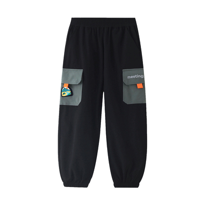 meetingjoy男童春新款工装长裤