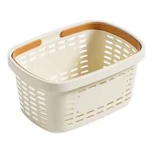 手提洗澡篮子塑料沐浴篮浴室洗漱用品沥水收纳筐大镂空置物提篮筐