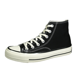 1970s高帮帆布鞋女2024春季新款韩版原宿ulzzang百搭潮学生男板鞋