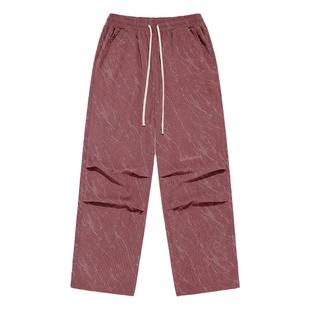 BJHG不计后果灯芯绒阔腿伞兵加绒裤子男款加厚冬装直筒工装休闲裤