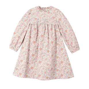 允儿妈女童姐妹款碎花连衣裙娃娃衫套装儿童气质公主裙洋气衬衫潮