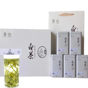 2025年新茶安吉白茶精品雨前珍稀白茶高山绿茶高档礼盒包装250克