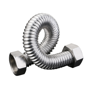 1寸304不锈钢波纹管热水器冷热进出水管水泵锅炉硬波DN25金属软管