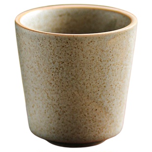 日式侘寂杯高端个人专用茶杯特别主人杯水杯陶瓷杯子品茗杯粗陶杯