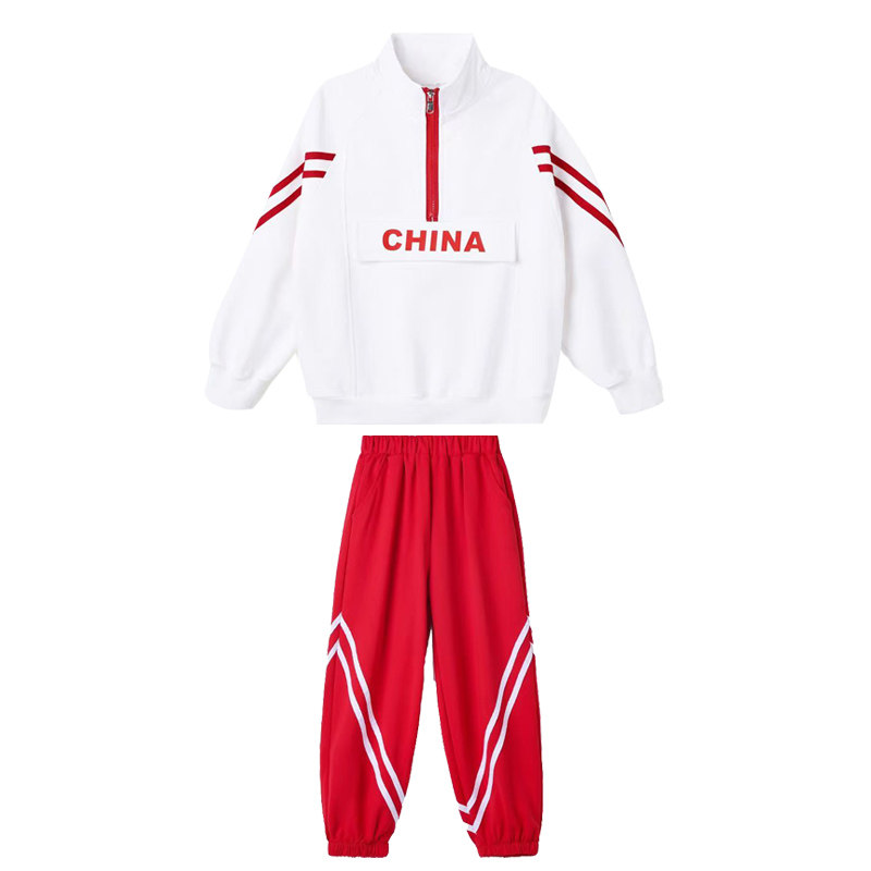 秋季小学生运动会开幕式服装儿童班服套装幼儿啦啦队爱国演出服装