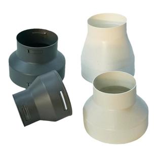 新风系统管道风机PVC变径转接头100转75大小头160转110直通直接头