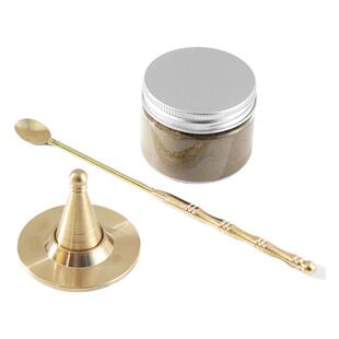 五蕴天香铜塔模三件套锥香模底盘香勺香薰天然香氛手工制作