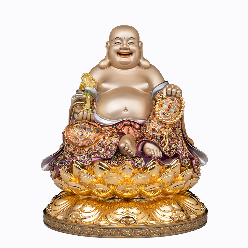 弥勒佛像台湾黄铜佛堂供奉祝福
