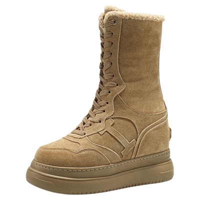 艾今25秋冬11cm增高保暖休闲鞋女