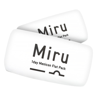米如Miru小纸片日抛盒30片*2隐形近视眼镜60片旗舰店日本正品