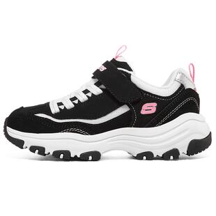 Skechers斯凯奇儿童熊猫鞋男女童春秋复古老爹鞋蛋糕熊休闲运动鞋