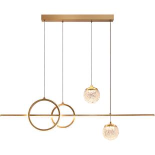 雷士照明轻奢吊灯餐厅灯新款创意轻奢铜灯餐桌吧台书房灯具灯饰