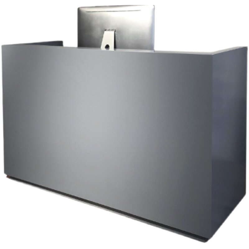 网红黑色店铺小型吧台桌收银台简约现代男女潮流服装店定制收银桌